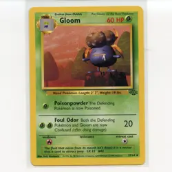 Pokemon TCG Gloom 37/64 WotC Jungle Unlimited Regular Uncommon Card EN-LP 1999 - Image 1