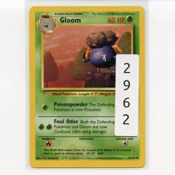 Pokemon TCG Gloom 37/64 WotC Jungle Unlimited Regular Uncommon Card EN-LP 1999 - Image 3