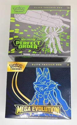 (x2) ETB MEGA EVOLUTION & PERFECT ORDER TCG SEALED POKEMON - Image 1