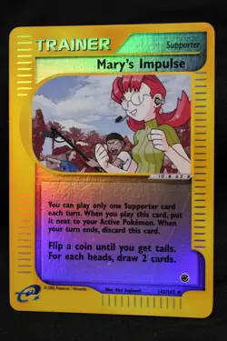 Mary's Impulse 142/165 Expedition Base Set Reverse Holo Unlimited Pokemon TCG - Image 1