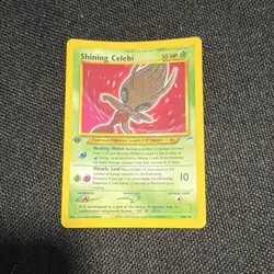 Pokemon Shining Celebi Darkness and to Light Holo Shining FIRST EDITION - Image 2
