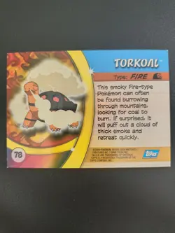 Torkoal [Foil] #78 (Pokemon 2004 Topps Advanced Challenge) - Image 2
