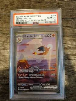 2023 Pokemon EN-Mew 151 Charizard EX 199/165 SIR GEM MINT PSA 10 - Image 1