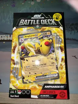 POKEMON AMPHAROS EX BATTLE DECK NEW AND SEALED - Image 1