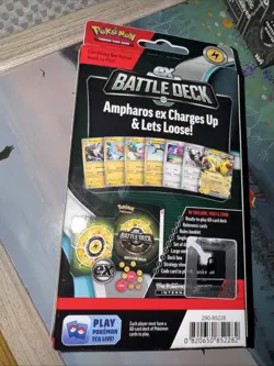 POKEMON AMPHAROS EX BATTLE DECK NEW AND SEALED - Image 4
