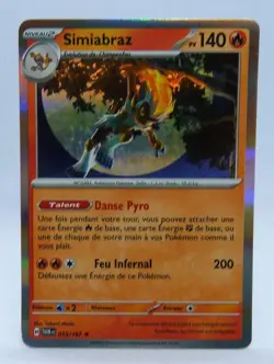 Carte Pokemon Simiabraz 033/167 Holo Bord Argent EV6 Mascarade Crepusculaire Fr - Image 1