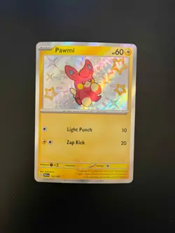 Pokemon Paldean Fates - PAWMI - SHINY ULTRA RARE - 142/091 - NM - Image 3