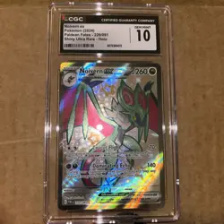 Pokemon Noivern ex Shiny UR Holo #220/091 Paldean Fates 2024 - CGC 10 Gem Mint - Image 1