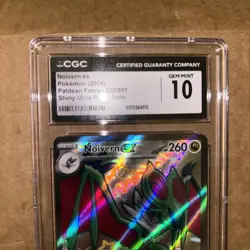 Pokemon Noivern ex Shiny UR Holo #220/091 Paldean Fates 2024 - CGC 10 Gem Mint - Image 2