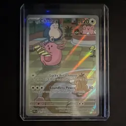 Pokemon Chansey 187/167 Sv06 Twilight Masquerade Illustration Rare Holo 120 HP - Image 1