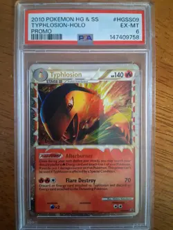 Pokemon TCG Typhlosion Black Star Promo Holo 2010 HG & SS Set HGSS09 PSA GRADE 6 - Image 1
