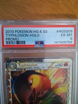 Pokemon TCG Typhlosion Black Star Promo Holo 2010 HG & SS Set HGSS09 PSA GRADE 6 - Image 3