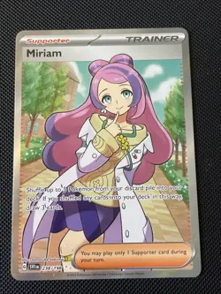 Pokemon TCG Miriam 238/198 Ultra Rare Scarlet & Violet Full Art NM - Image 1