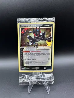 Pokemon: Greninja Gold Star SWSH144 Celebrations Black Star Promo Sealed - Image 1