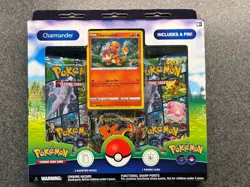 Pokemon GO Pin Collection Set of 3 Charmander Squirtle Bulbasaur Factory SEALED - Image 4
