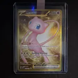 Mew EX 205/165 Scarlet & Violet 151 Rare Full Art Holo 180 HP Psychic Pokemon - Image 1