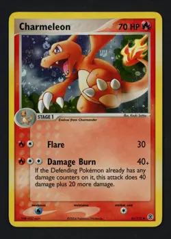 Charmeleon 31/112 Reverse FireRed & LeafGreen Holofoil Uncommon Pokemon TCG - Image 1