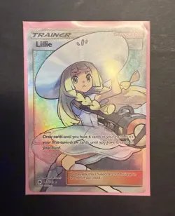 Pokemon TCG Lillie Full Art Ultra Rare Holo 147/149 SM Base Set 2017 NM/LP - Image 1