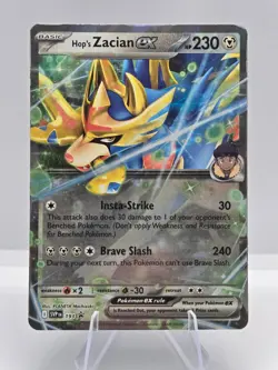 Hop's Zacian ex SVP193 Holo Double Rare Scarlet & Violet Promo Pokemon NM - Image 1