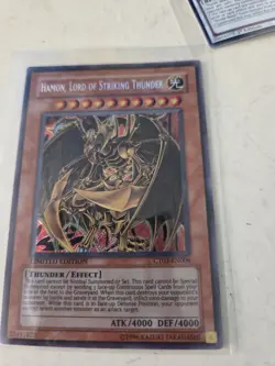 CT03-EN006 Hamon, Lord Of Striking Thunder Secret Rare Limited Edition NM Yugioh - Image 1