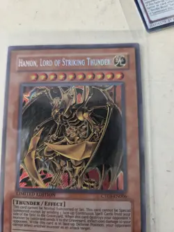 CT03-EN006 Hamon, Lord Of Striking Thunder Secret Rare Limited Edition NM Yugioh - Image 2