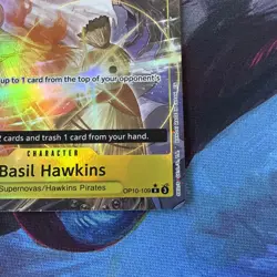 One Piece Basil Hawkins OP10-109 Parallel PRB02 English Holo Foil Alt Art NM - Image 4