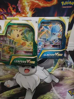 Pokemon TCG Glaceon VSTAR & Leafeon VSTAR Special Collection 2 boxes - Image 1