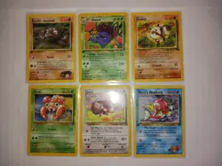 Lot of 6 VINTAGE Pokemon Cards - WOTC 1995-2000 - Image 1