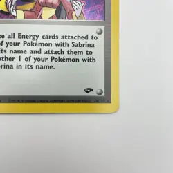 Sabrina 20/132 Gym Challenge LP Holo WOTC Pokemon TCG Vintage Trainer Single - Image 5