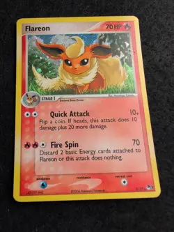 Flareon - 2/17 - Pokemon Pop Series 3 Holo Card - Indent - Image 4
