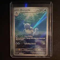 Pokemon Wartortle 171/165 Sv: Scarlet & Violet 151 Illustration Rare Holo 100 HP - Image 1