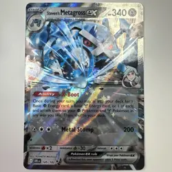 Pokemon TCG Steven's Metagross EX 145/182 Double Rare Destined Rival NM - Image 1