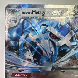 Pokemon TCG Steven's Metagross EX 145/182 Double Rare Destined Rival NM - Image 2