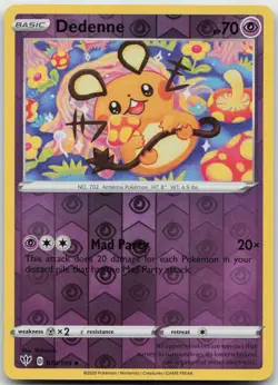 Dedenne 078/189 Uncommon Darkness Ablaze Pokemon Reverse Holo Near Mint - Image 1