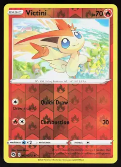 Victini 007/073 Uncommon Champion's Path Pokemon Reverse Holo Near Mint - Image 1
