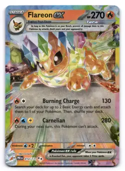Flareon ex NM 014/131 Sv: Prismatic Evolutions Pokemon TCG Holo - Image 1