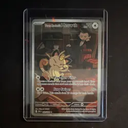 Pokemon Team Rocket's Meowth Sv10 Destined Rivals 203/182 Illus Rare Holo 70 HP - Image 1