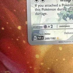Pokemon TCG Mienshao Paradox Rift 200/182 Holo Illustration Rare - Image 2