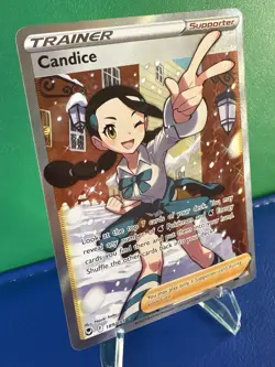 Pokemon TCG Candice (Full Art) 189/195 - Silver Tempest Ultra Rare - Near Mint - Image 2