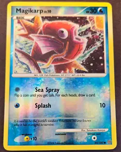 Magikarp 65/100 Stormfront Reverse Holographic Pokemon 2008 Vintage - Image 1