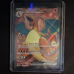 Pokemon Charizard 4/102 Base Set Holo Rare Full Art Stage 2 120 HP English - Image 1