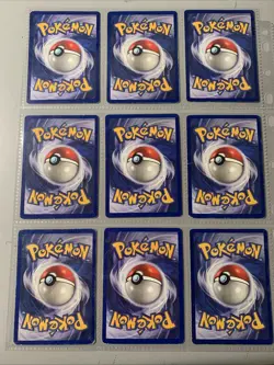 Pokemon TCG Base Set Shadowless Lot - 2 Binder Pages - WOTC VTG 1999 - Image 2