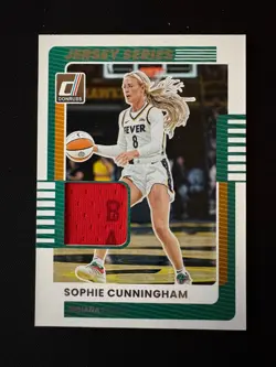 2025 Donruss WNBA Sophie Cunningham Jersey Series Patch Indiana Fever - Image 1