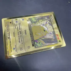 Pikachu Metal Gold Card UPC Pokemon 25th Anniversary Celebrations 58/102 Promo - Image 3