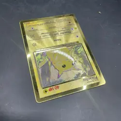 Pikachu Metal Gold Card UPC Pokemon 25th Anniversary Celebrations 58/102 Promo - Image 4