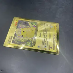 Pikachu Metal Gold Card UPC Pokemon 25th Anniversary Celebrations 58/102 Promo - Image 5