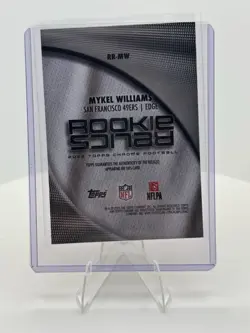 2025 Topps Chrome Rookie Relics Mykel Williams RR-MW San Francisco 49ers - Image 2