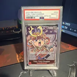 PSA 10 Tony Tony Chopper #006 Premium Card Collection 25th Anni OP TCG 2023 - Image 1