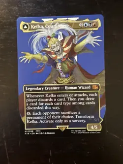 MTG Final Fantasy English Kefka, Court Mage Borderless 0398 Non-Foil - Image 1