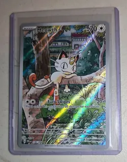 Meowth - 106/094 - Illustration Rare - Phantasmal Flames - Pokemon Card - NM/M - Image 1